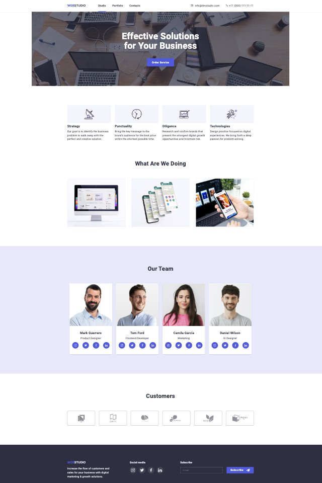 lending page