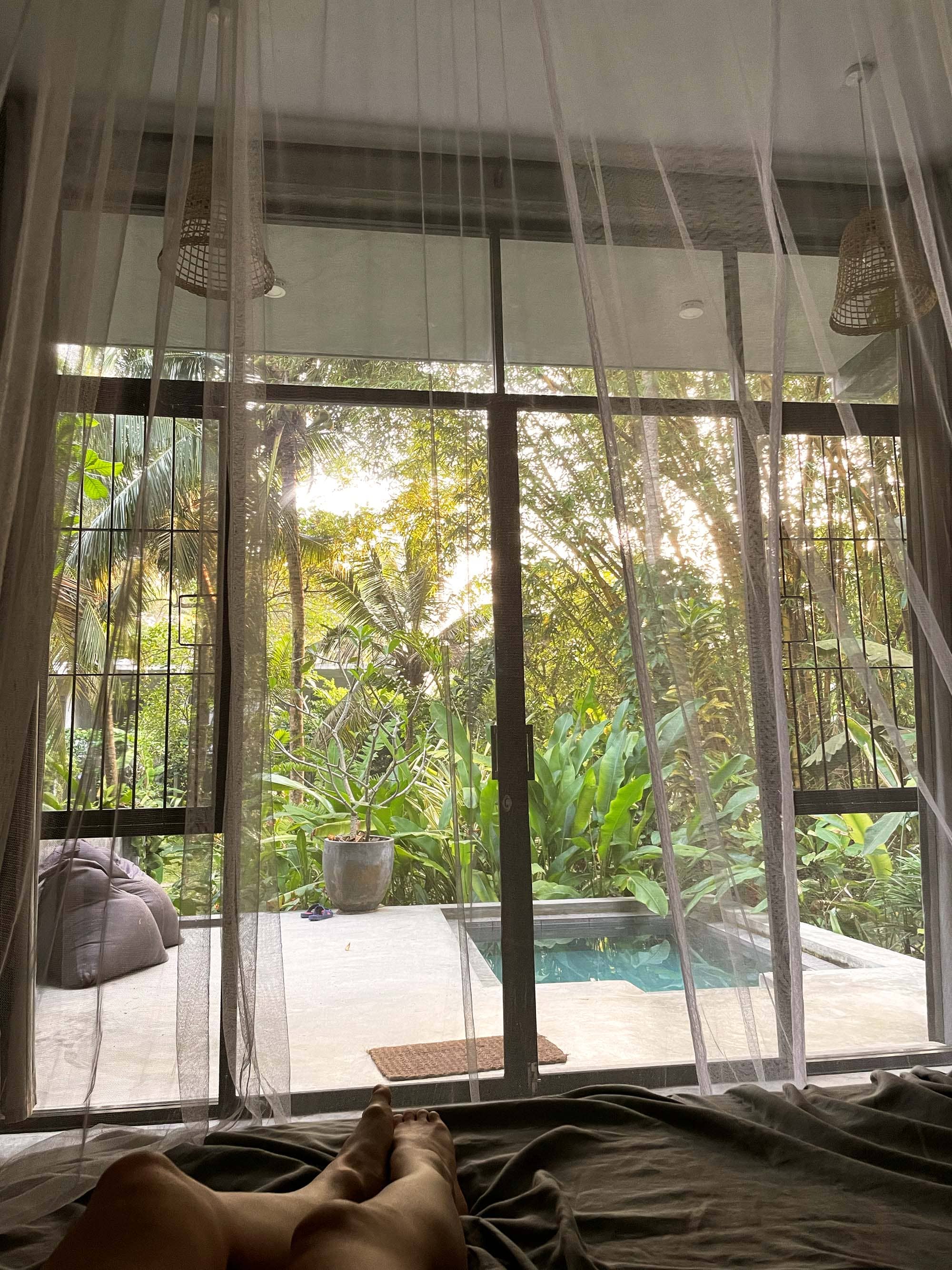 rest with view from bed