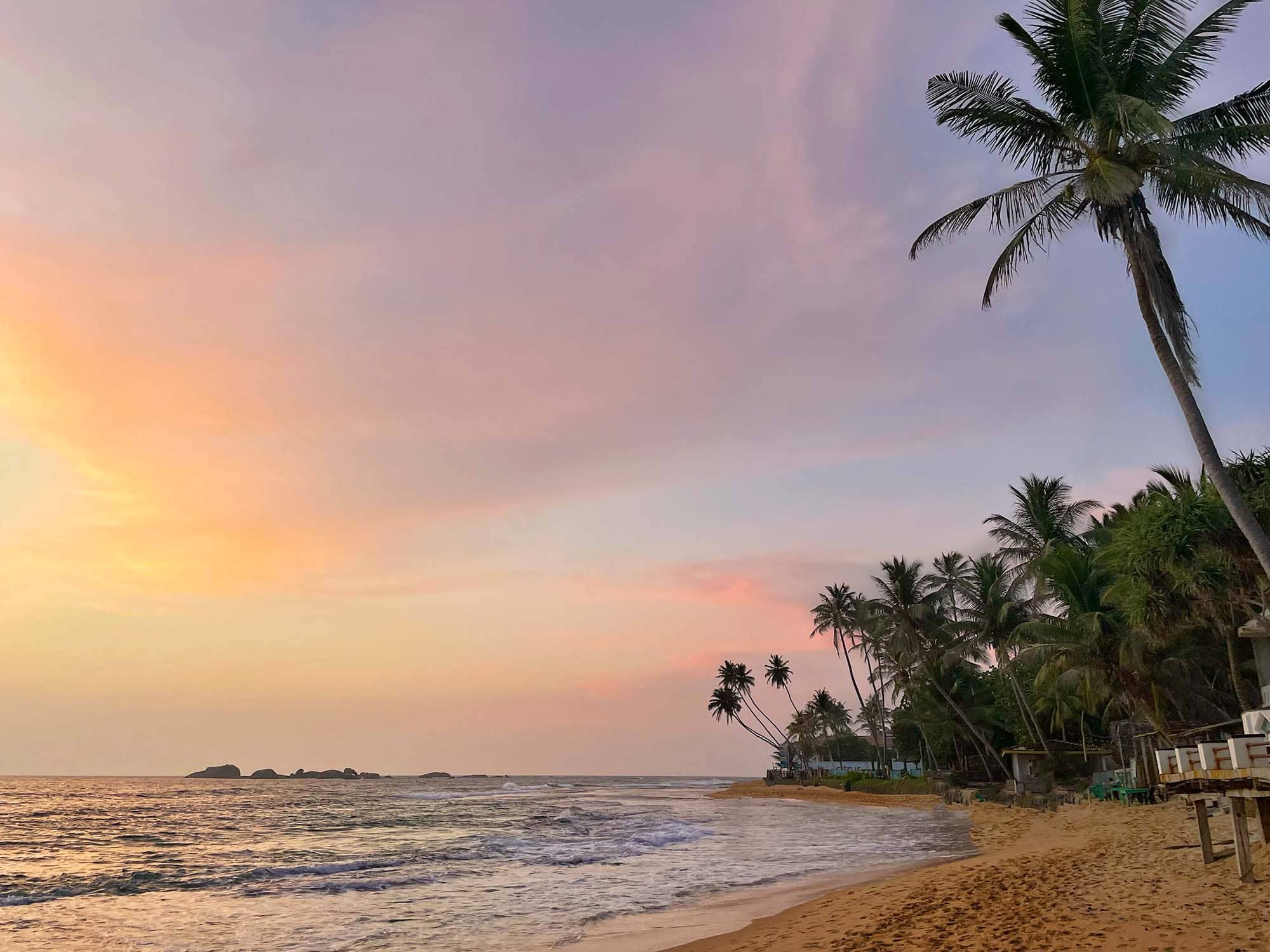 coast, sunset