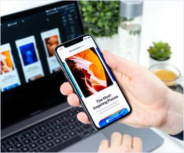 mobile & computer versions of app